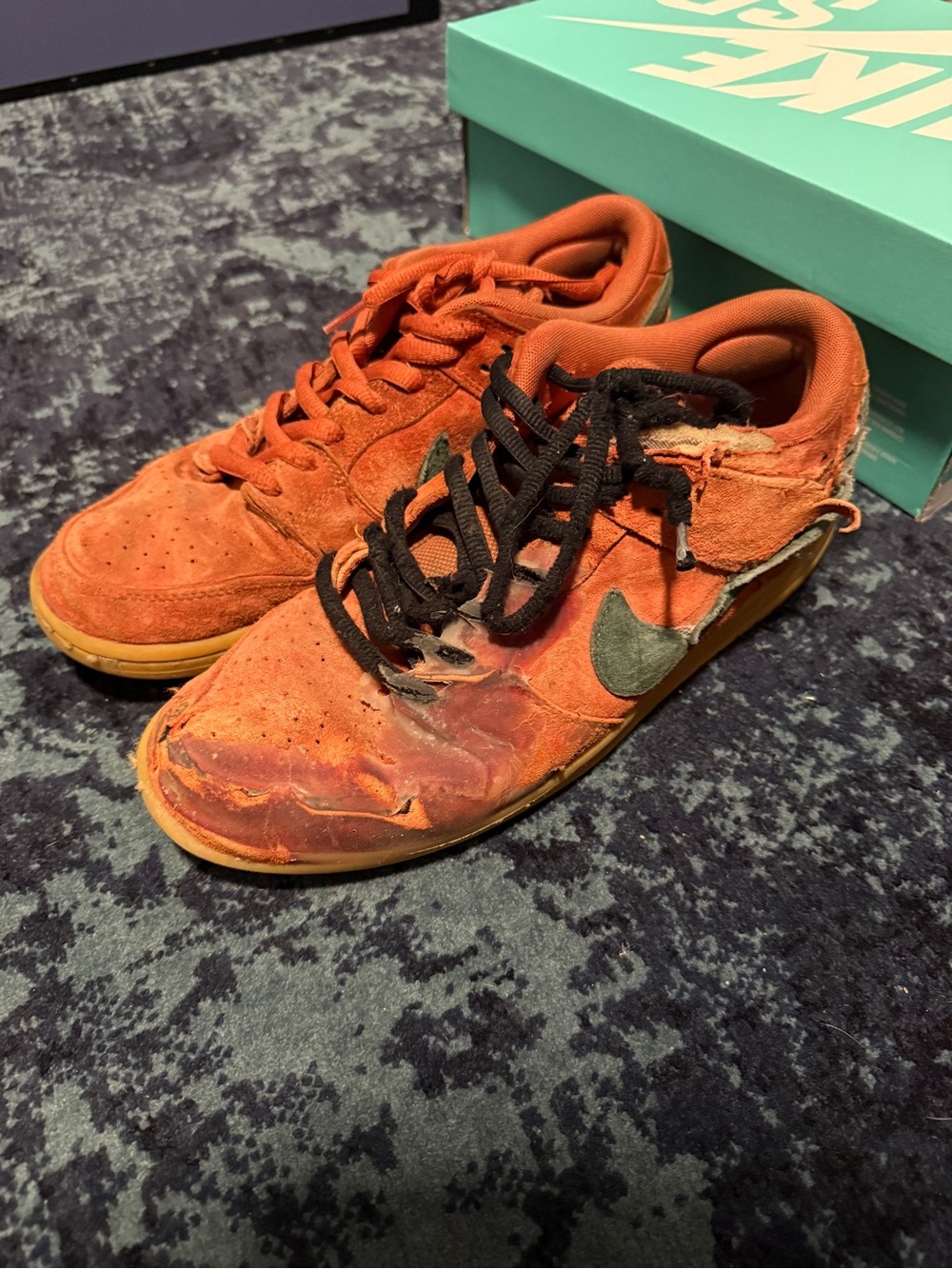 Nike SB Dunk Low "Burnt Sunrise" Sz 11.5 - Well Worn Skate Shoes